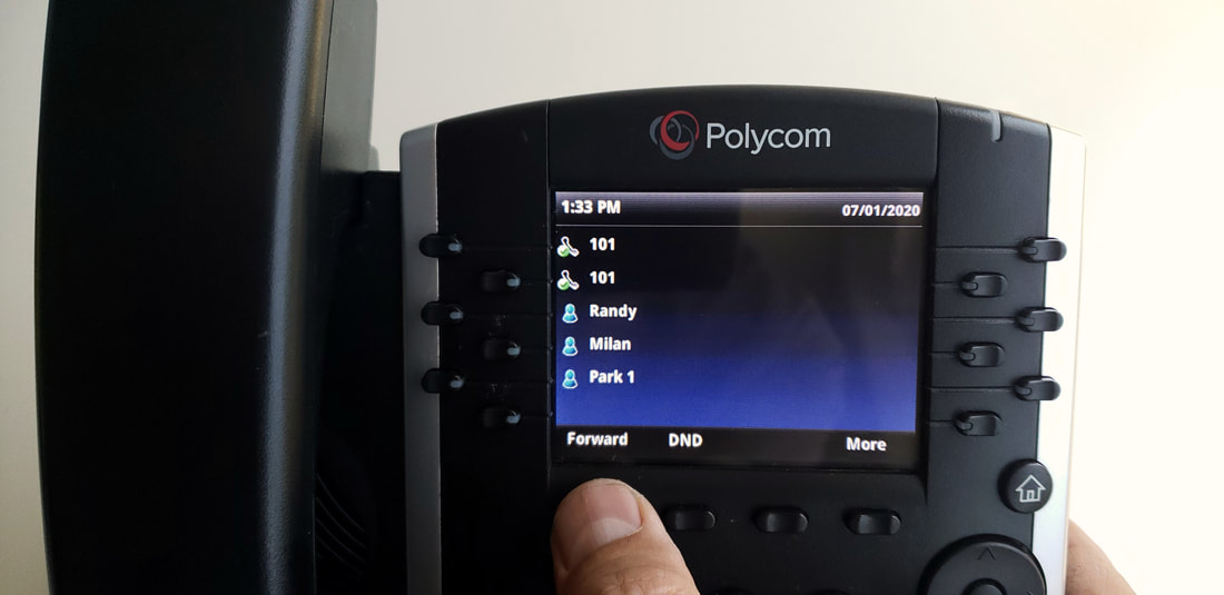 Polycom VVX400 Forward button