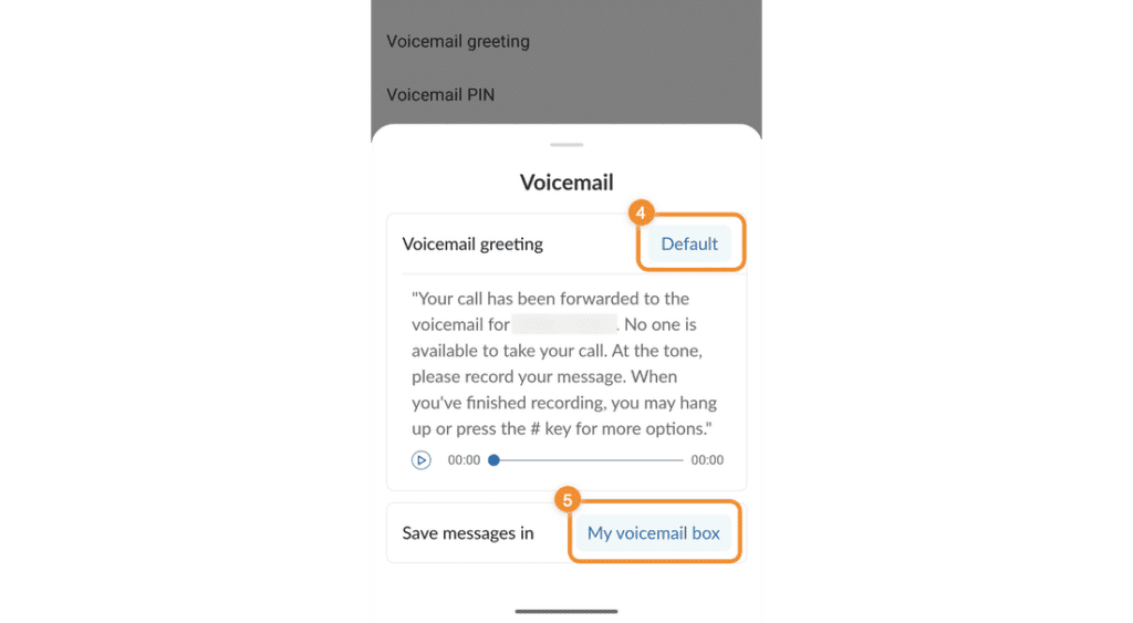 Setting up your RingCentral Voicemail Greeting
