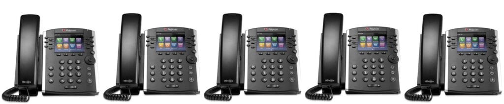 5 vvx400 phones