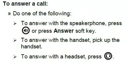 polycom vvx400 answering calls