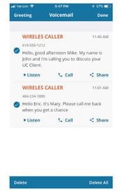 delete all voicemails